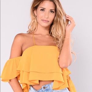 Fashionnova Bound To Glow Top Size M nwt